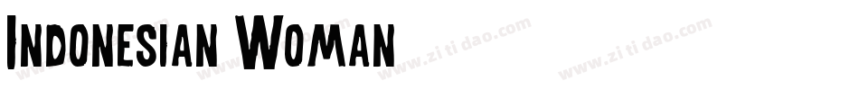 Indonesian Woman字体转换